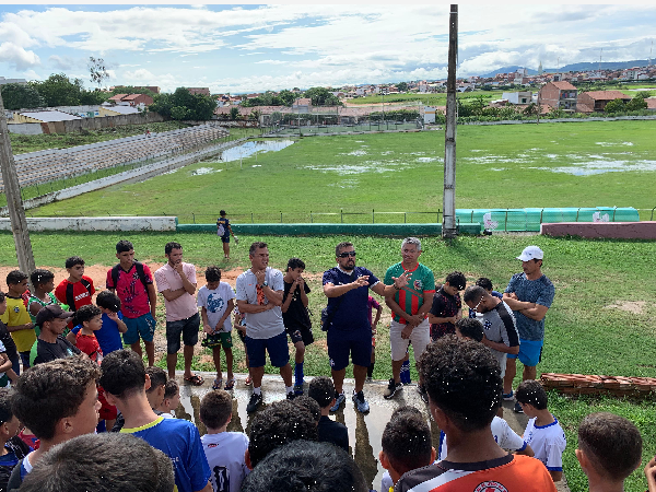 Chuvas cancelam avaliação de jovens talentos do futebol em Várzea Alegre